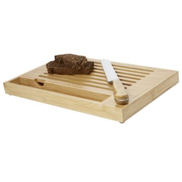 Pao bambusowa deska do krojenia z nożem-Naturalny – Gift Design