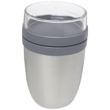 Izolowany pojemnik na lunch Ellipse-Srebrny – Gift Design