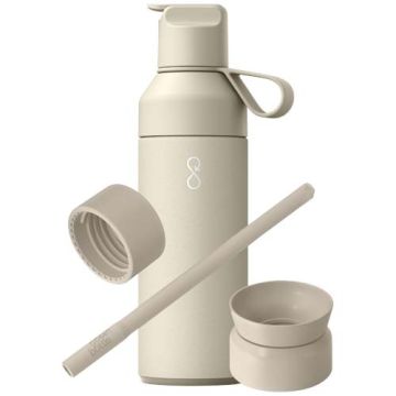 Ocean Bottle zestaw upominkowy 3 w 1 o pojemności 500 ml-Piaskowiec – Gift Design