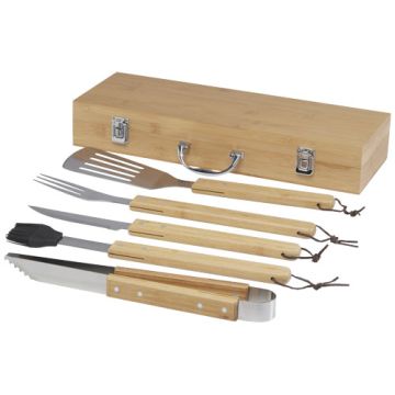 5-częściowy zestaw do grillowania Churras-Naturalny – Gift Design