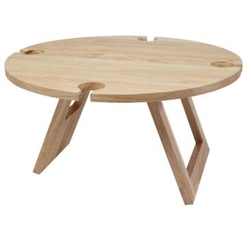 Składany stół piknikowy Soll-Naturalny – Gift Design