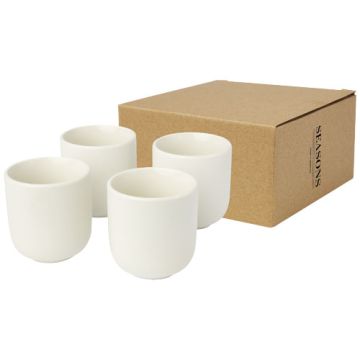 Male 4 sztuki, filiżanka do espresso o pojemności 90 ml -Biały – Gift Design