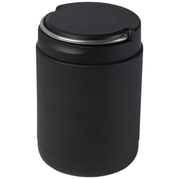 Doveron pojemnik śniadaniowy ze stali nierdzewnej z recyklingu o pojemności 500 ml -Czarny – Gift Design