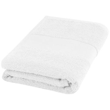 Charlotte bawełniany ręcznik kąpielowy o gramaturze 450 g-m² i wymiarach 50 x 100 cm-Biały – Gift Design