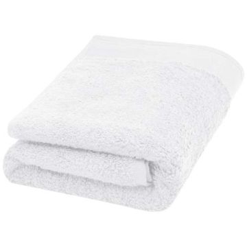 Nora bawełniany ręcznik kąpielowy o gramaturze 550 g-m² i wymiarach 50 x 100 cm-Biały – Gift Design