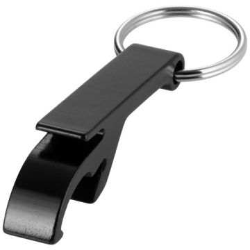 Brelok aluminiowy Tao z otwieraczem do butelek i puszek-Czarny – Gift Design