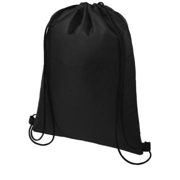 Torba chłodząca na 12 puszek Oriole ściągana sznurkiem-Czarny – Gift Design