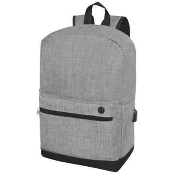 Biznesowy plecak na laptopa 15,6 cala Hoss-Średni szary melanż – Gift Design