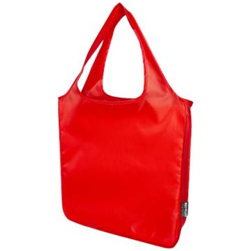 Duża torba Ash z plastku PET z recyklingu i certyfikatem GRS-Czerwony – Gift Design