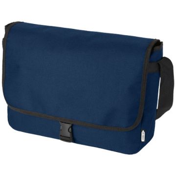 Retrend torba na ramię z tworzywa sztucznego pochodzącego z recyklingu-Granatowy – Gift Design