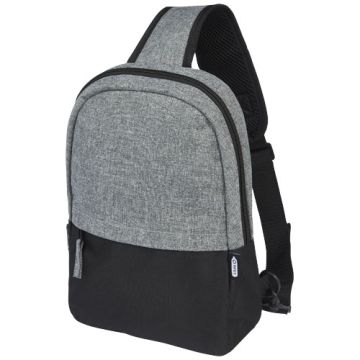 Reclaim torba na pierś z recyklingu z certyfikatem GRS, 3,5 l-Czarny – Gift Design