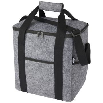 Felta torba termoizolacyjna na butelkę wykonana z filcu z recyklingu posiadającego certyfikat GRS o pojemności 21 l-Średni szary – Gift Design