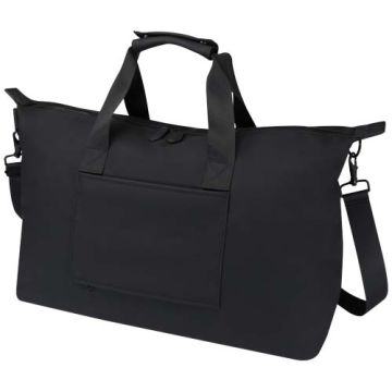Torba podróżna na laptopa 15,6" Turner z materiałów recyklingowanych GRS, o pojemności 36 l-Czarny – Gift Design