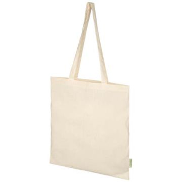 Odisha organiczna torba na zakupy z certyfikatem OCS o gramaturze 100 g-m², 7 l -Naturalny – Gift Design