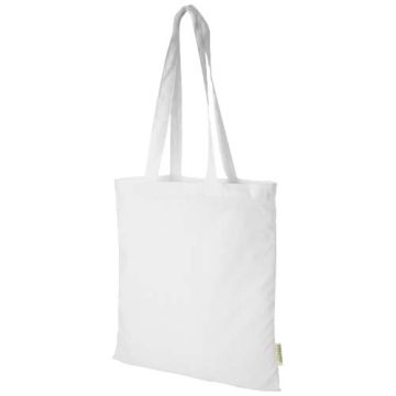 Odisha organiczna torba na zakupy z certyfikatem OCS o gramaturze 140 g-m², 7 l -Biały – Gift Design