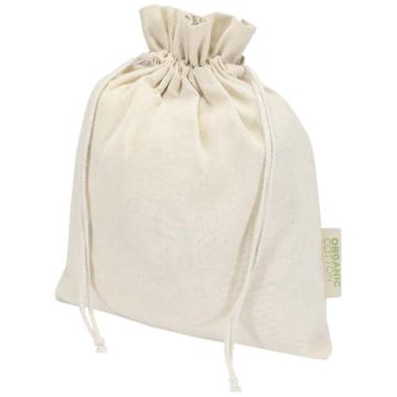 Odisha organiczna torba prezentowa z certyfikatem OCS o gramaturze 140 g-m² — 30 x 25 cm-Naturalny – Gift Design