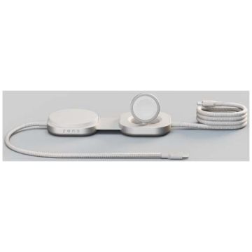 Zens Pro 3 kabel ładujący USB-C 3 w 1 o mocy 140 W-Biały – Gift Design