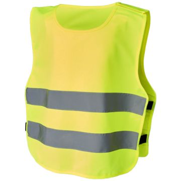 Kamizelka bezpieczeństwa Odile z zapięciem na rzepy dla dzieci w wieku 3-6 lat-Neonowy żółty – Gift Design