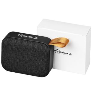 Materiałowy głośnik Bluetooth® Fashion-Czarny – Gift Design