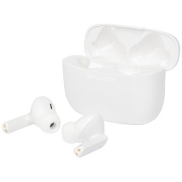 Essos 2.0 automatycznie parujące się bezprzewodowe słuchawki douszne z technologią True Wireless i futerałem-Biały – Gift Design