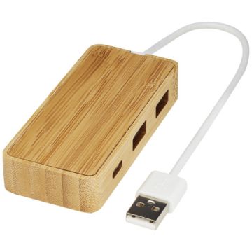 Tapas bambusowy koncentrator USB-Naturalny – Gift Design