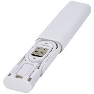 Whiz modułowy kabel do ładowania z tworzyw sztucznych pochodzących z recyklingu -Biały – Gift Design