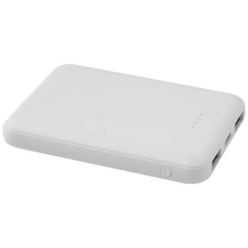 Asama powerbank o pojemności 5000 mAh Type-C z tworzyw sztucznych pochodzących z recyklingu-Biały – Gift Design