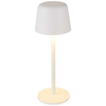Alya lampa stołowa z możliwością ładowania i ściemniania, z 3 trybami świecenia-Biały – Gift Design