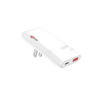 Ładowarka wielozłączowa SKROSS® Klip Slim 65 W-Biały – Gift Design
