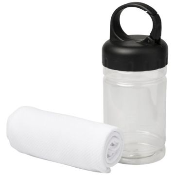 Ręcznik chłodzący Remy w pojemniku-Biały – Gift Design