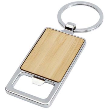 Snapper bambusowy brelok z otwieraczem do butelek-Naturalny – Gift Design