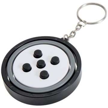Spinx brelok z tworzyw sztucznych pochodzących z recyklingu z bączkiem-Czarny – Gift Design