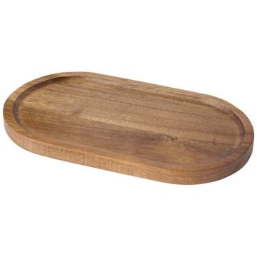 Edge taca do podawania jedzenia z drewna akacjowego-Drewniany – Gift Design