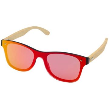 Okulary przeciwsłoneczne Tan z bambusowymi zausznikami-Żółty – Gift Design