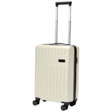 Rover twarda walizka na kółkach z tworzyw sztucznych pochodzących z recyklingu z certyfikatem GRS o wysokości 51 cm i pojemno-Piaskowiec – Gift Design