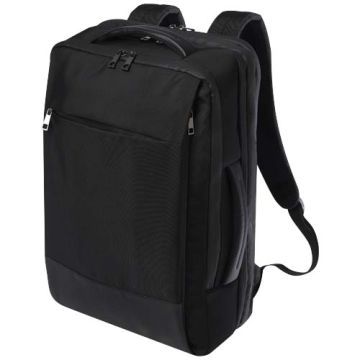Expedition Pro rozszerzany plecak na laptopa 17 cali o pojemności 12 l wykonany z materiałów z recyklingu z certyfikatem GRS-Czarny – Gift Design