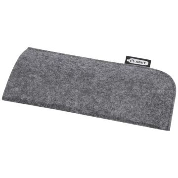 Felta woreczek na okulary wykonany z materiałów z recyklingu z certyfikatem GRS-Średni szary – Gift Design