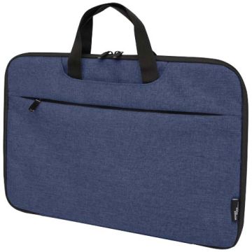 Libra etui na laptopa 2 w 1 o pojemności 3 l wykonane z materiałów z recyklingu z certyfikatem GRS-Melanż granatowy – Gift Design