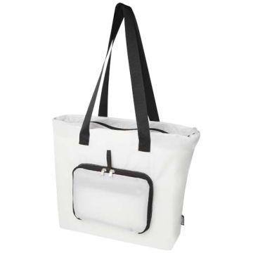 Składana torba na zakupy EcoFold z materiału RPET, o pojemności 16 l-Biały – Gift Design
