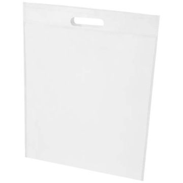 EcoSeal torba na zakupy o pojemności 5 l z włókniny z recyklingu z certyfikatem GRS-Biały – Gift Design
