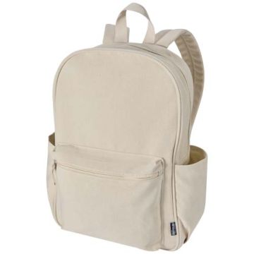 Recanvas miejski plecak na 15,6-calowego laptopa o pojemności 16 l z recyklingu z certyfikatem GRS-Piaskowiec – Gift Design