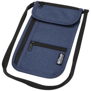 Ross inteligentna torba podróżna z certyfikatem GRS z recyklingu-Melanż granatowy – Gift Design