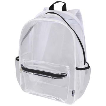 Mesh plecak z materiału pochodzącego z recyklingu o pojemności 18 l-Biały – Gift Design