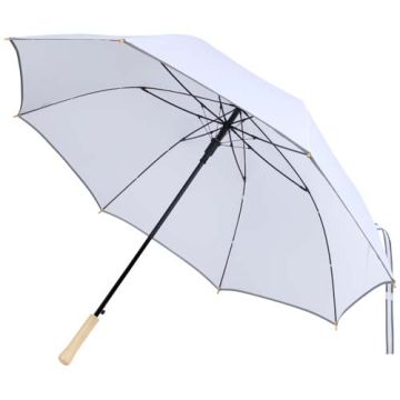 Parasol Norman 30 cali, wykonany z tworzywa sztucznego, odporny na wiatr -Biały – Gift Design