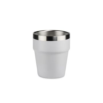 Kubek z recyklingowanej stali nierdzewnej MAKEL 300 ml – Gift Design