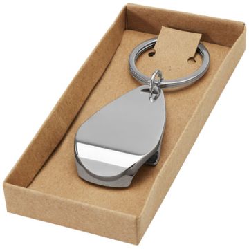 Brelok otwieracz do butelek-Srebrny – Gift Design