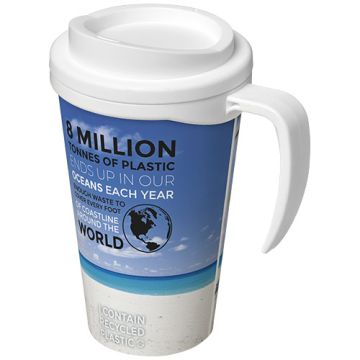 Kubek termiczny z serii Brite-Americano Grande o pojemności 350 ml-Biały – Gift Design