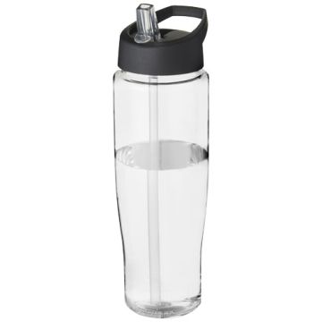 Bidon H2O Tempo® o pojemności 700 ml z wieczkiem z słomką-Przezroczysty – Gift Design