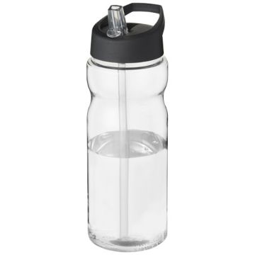 Bidon H2O Base® o pojemności 650 ml z wieczkiem z słomką-Przezroczysty – Gift Design