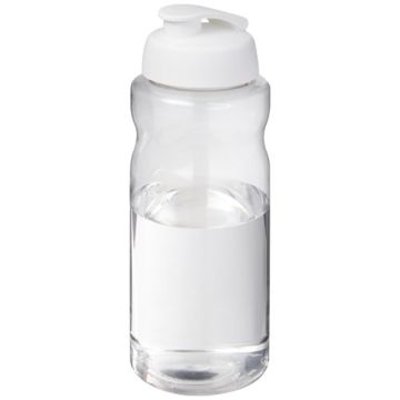 H2O Active® Big Base bidon z wieczkiem zaciskowym o pojemności 1 litra-Biały – Gift Design